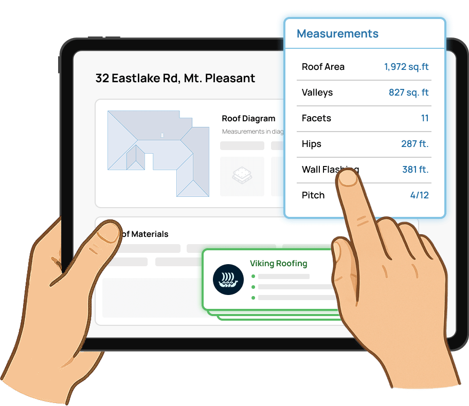 Roofing contractor working on a roof